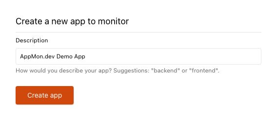 Screenshot of popup for adding a new app